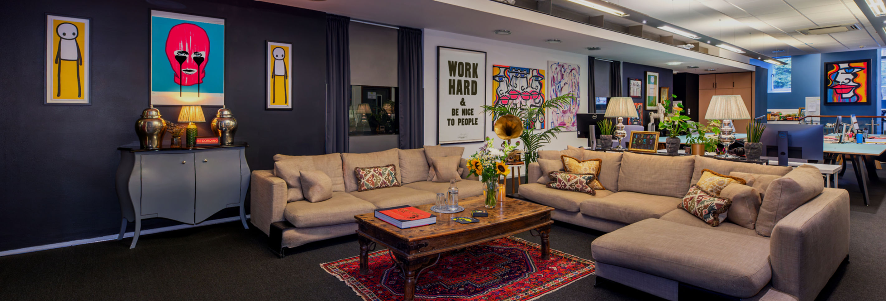 London Podcasts private lounge area